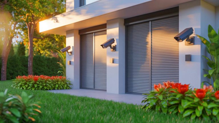 Illustration de la sécurité renforcée d'une maison face aux cambriolages. Image réalisée par IA.