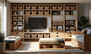découvrez des rangements astucieux et décoratifs pour un intérieur organisé alliant praticité et style.