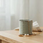 Une boîte de thon transformée en petit rangement textile